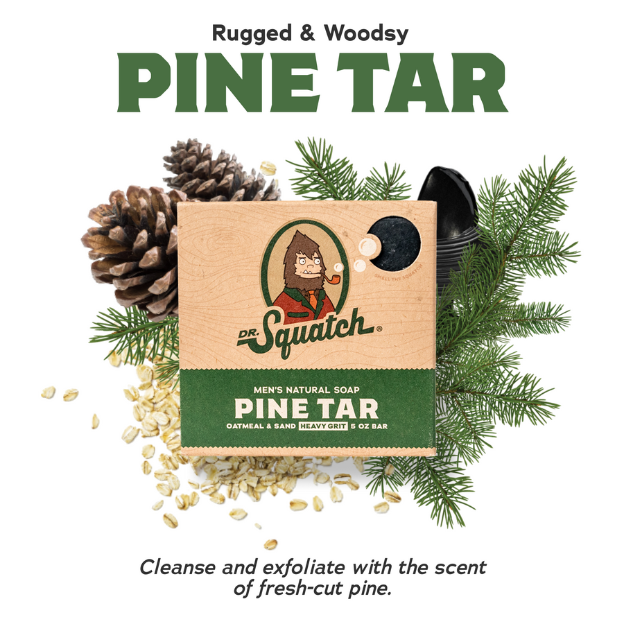 4-Pack Pine Tar Natural Bar Soap M3
