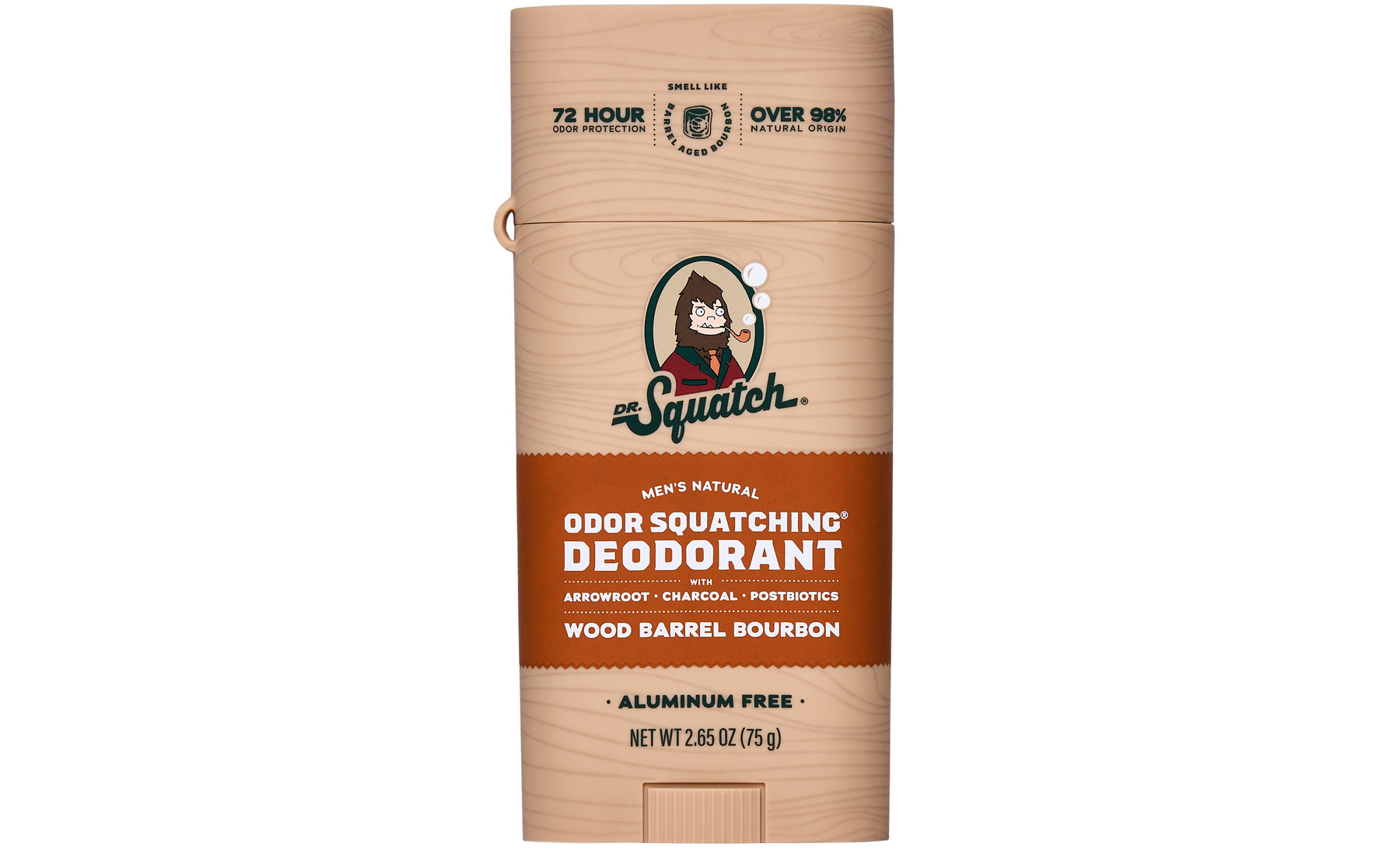Wood Barrel Bourbon Deo Flask N0