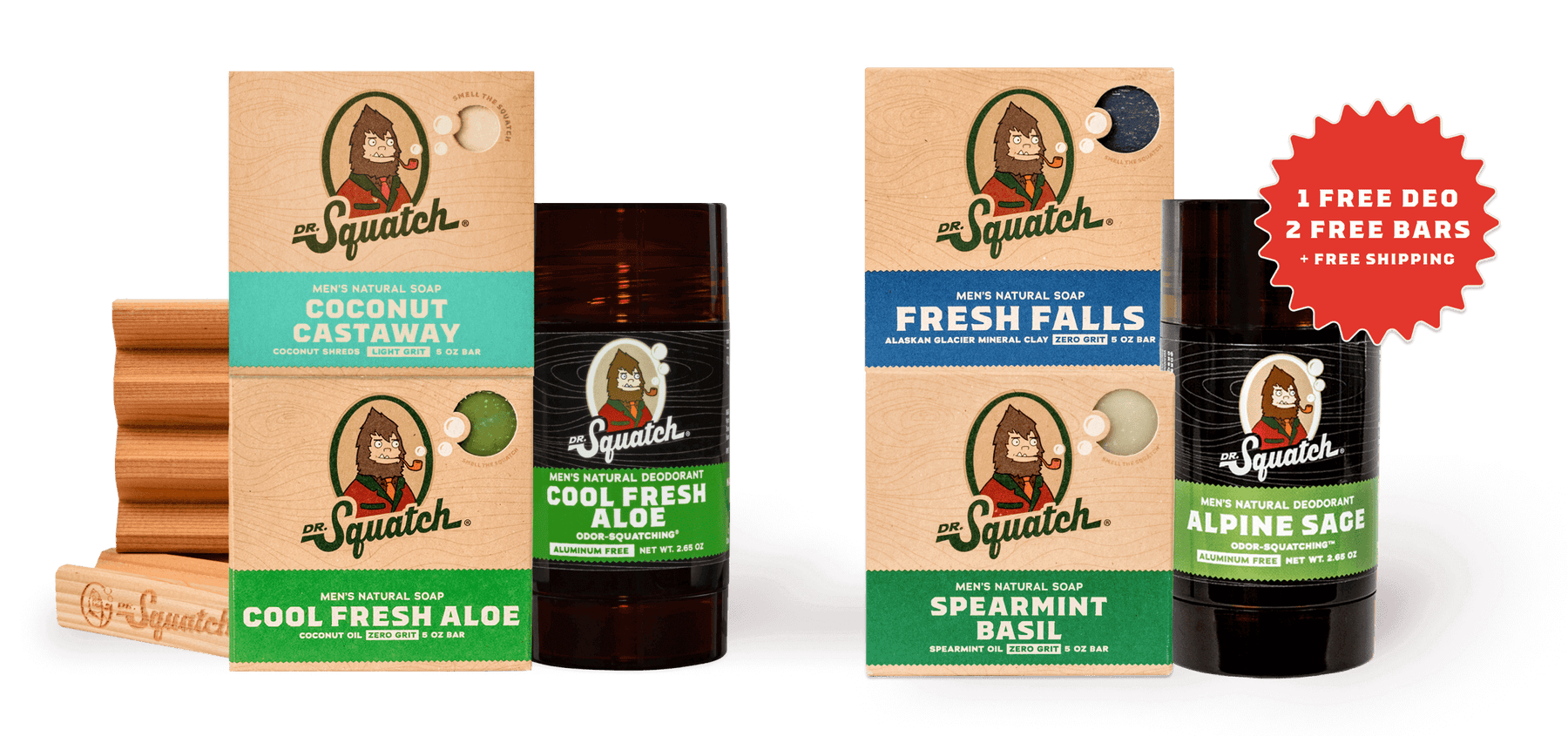 Deodorant & Soap Starter Set X2
