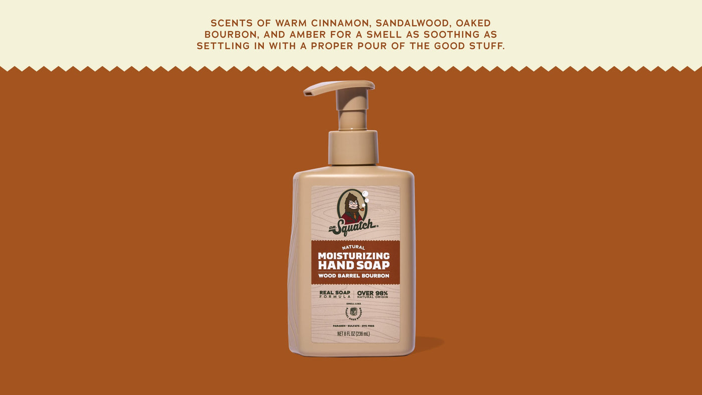 Wood Barrel Bourbon Hand Soap U5