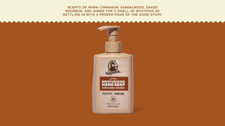Wood Barrel Bourbon Hand Soap U5