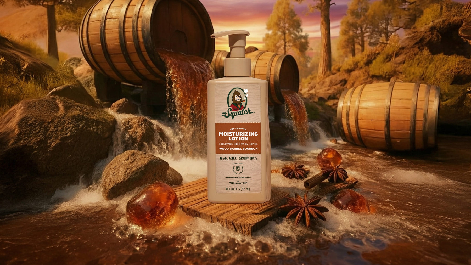 Wood Barrel Bourbon Lotion T1