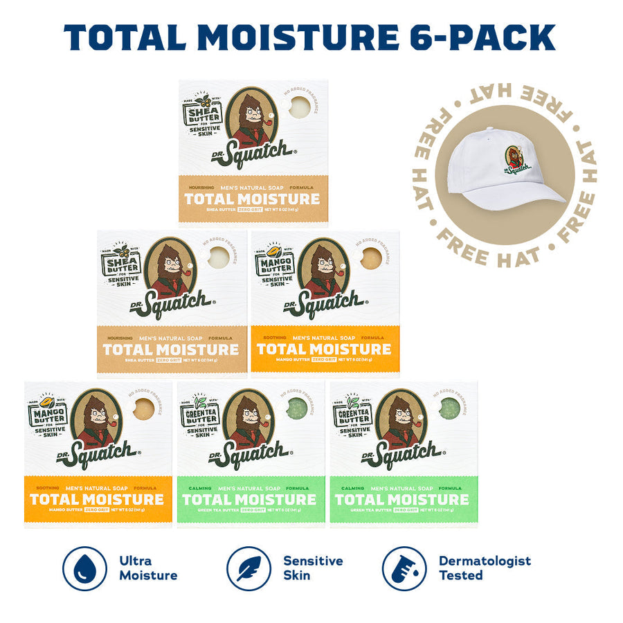 Total Moisture 6-Pack + Free Hat X3