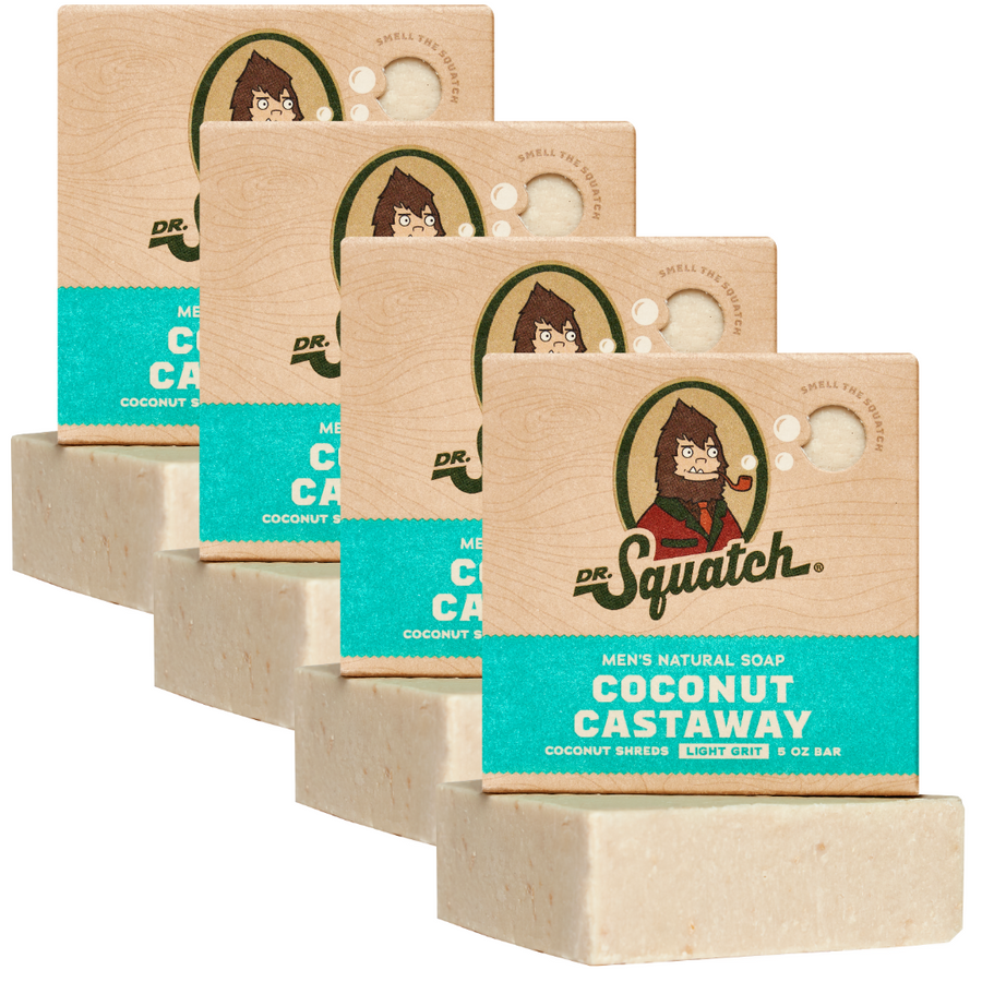 4-Pack Coconut Castaway Natural Bar Soap E6