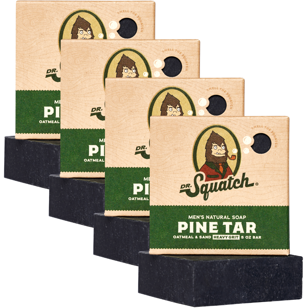 4-Pack Pine Tar Natural Bar Soap M3