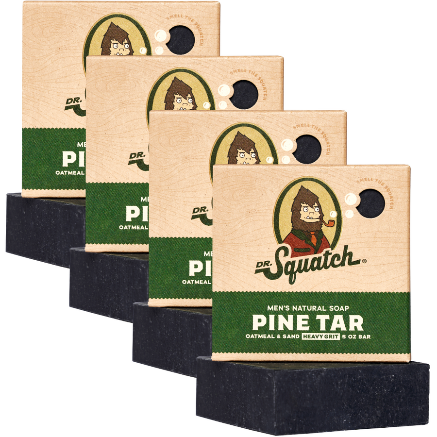 4-Pack Pine Tar Natural Bar Soap M3