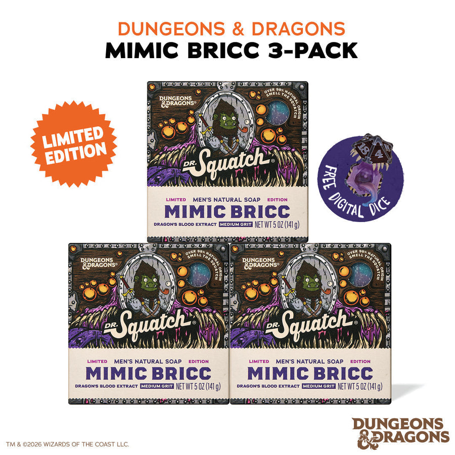 Dungeons & Dragons Mimic Bricc 3-Pack - Exclusive Limited Edition Bar Soap Q2