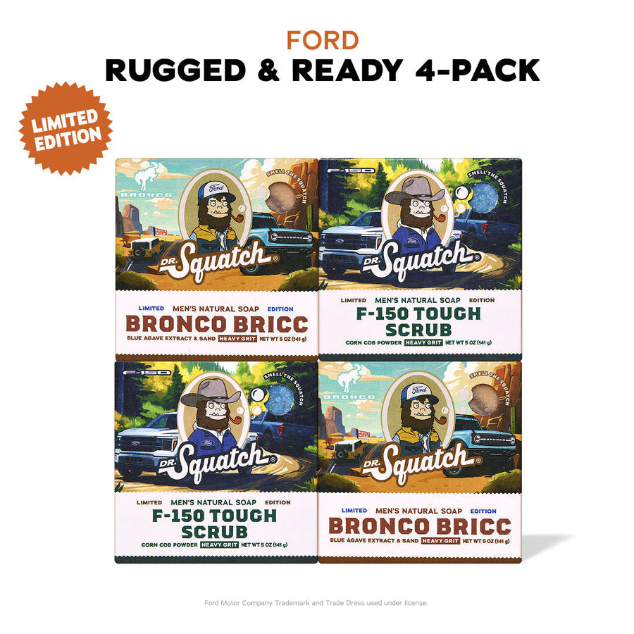 Ford Rugged & Ready 4-Pack - Exclusive Limited Edition Bar Soap Q8