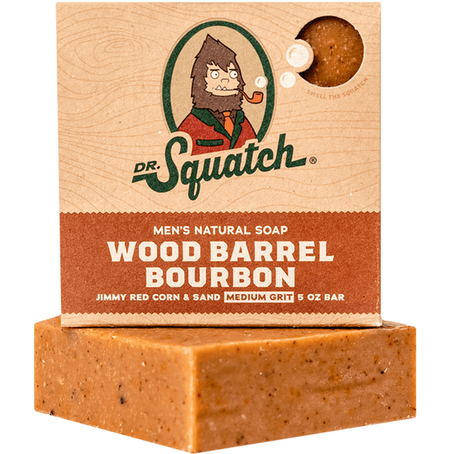 Essentials: Wood Barrel Bourbon Bar Soap M6
