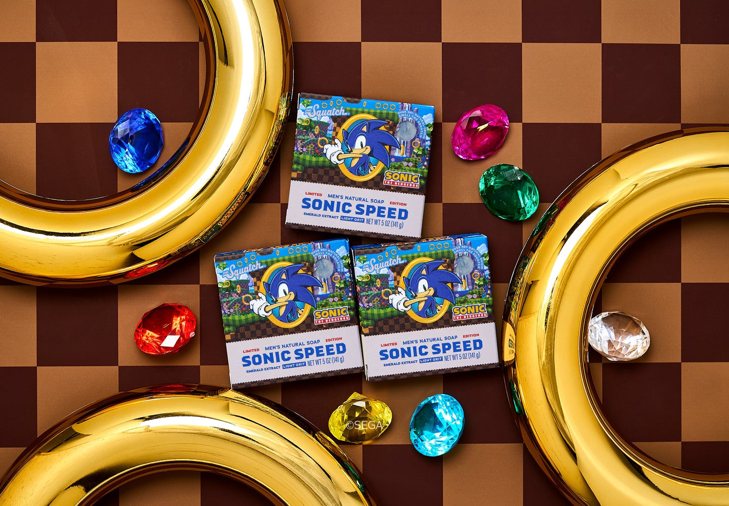 Sonic Speed Super Pack - Exclusive Limited Edition Bar Soap and Deodorant Bundle K4